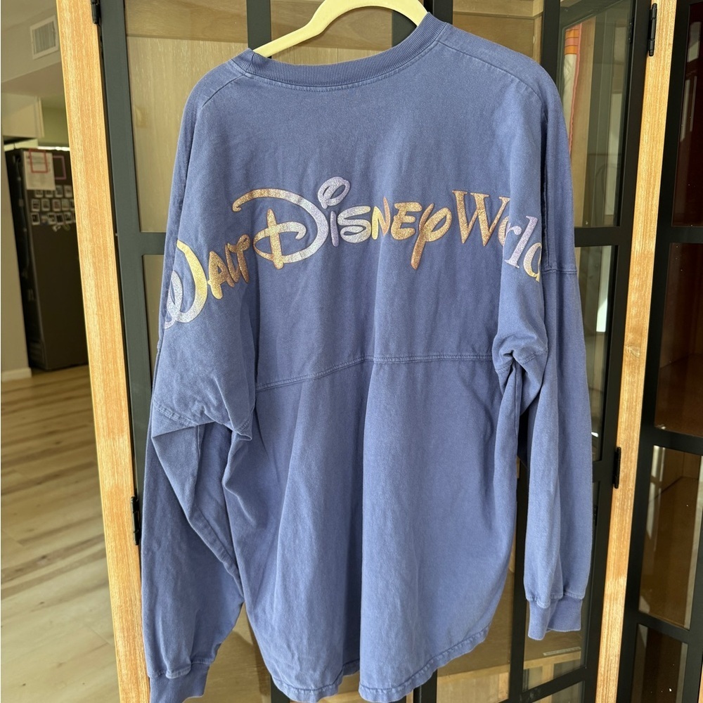 Walt Disney World 50th Anniversary Spirit Jersey tee pullover LongSleeve glitter - Picture 7 of 13